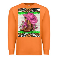 Carrot cowgitl hat and roses Premium Sweatshirt - AdoDesignShop
