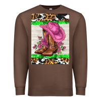 Chestnut cowgitl hat and roses Premium Sweatshirt - AdoDesignShop