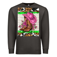 Smoke cowgitl hat and roses Premium Sweatshirt - AdoDesignShop