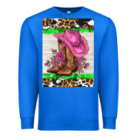True Royal cowgitl hat and roses Premium Sweatshirt - AdoDesignShop