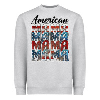 Heather Grey american mama Heavyweight Sweatshirt - BarkalooDesign