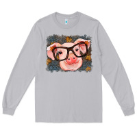 Moon Dust Fall Autumn Pig Long Sleeve Tee - RanaPortraitStore