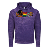 Cloud Purple Power Juneteenth Vintage Hoodie - FaDigitalArtStudio