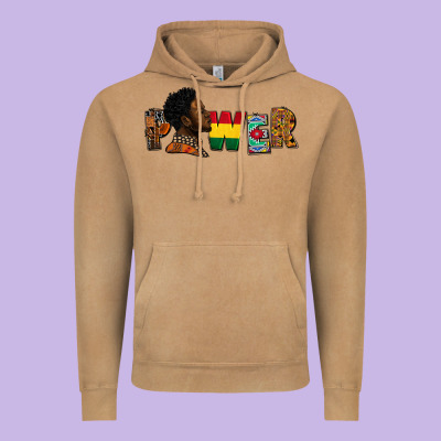 Power Juneteenth Vintage Hoodie Designed By Fadigitalartstudio