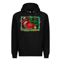 Black merry Christmas teacher Premium Hoodie - CowhideDigitalArt