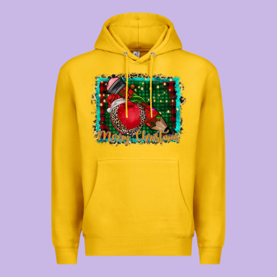 Merry Christmas Teacher Premium Hoodie Designed By Cowhidedigitalart
