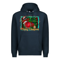 Navy merry Christmas teacher Premium Hoodie - CowhideDigitalArt