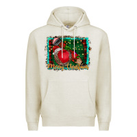 Oatmeal Heather merry Christmas teacher Premium Hoodie - CowhideDigitalArt