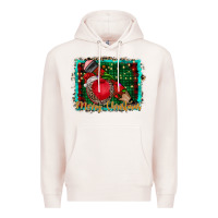 Pale Pink merry Christmas teacher Premium Hoodie - CowhideDigitalArt