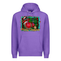 Purple merry Christmas teacher Premium Hoodie - CowhideDigitalArt