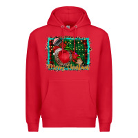 Red merry Christmas teacher Premium Hoodie - CowhideDigitalArt