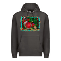 Smoke merry Christmas teacher Premium Hoodie - CowhideDigitalArt