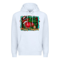 White merry Christmas teacher Premium Hoodie - CowhideDigitalArt