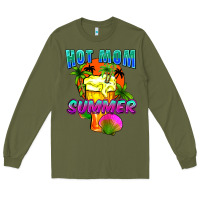 Army Green Hot mom summer Mother's Day Long Sleeve Tee - FaDigitalArtStudio