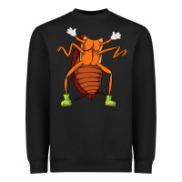 Black cool easy cockroach insect halloween Heavyweight Sweatshirt - linhVisuals