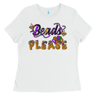 White beads please Ladies Tee - CowGirlArtShop
