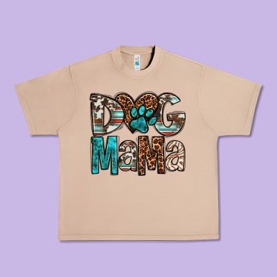 Dog Mama Urban Heavy Tee Designed By Oliviacreatesart