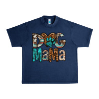 Navy dog mama Urban Heavy Tee - OliviaCreatesArt