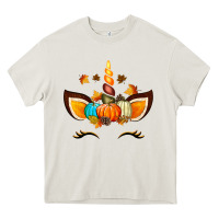 Cream Unicorn Fall Heavy Core Tee - texasbilliewilder