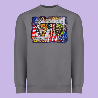 1776 4th Of July Background Heavyweight Sweatshirt Designed By Barkaloodesign