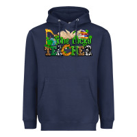 Navy one lucky teacher Heavyweight Hoodie - AdoDesignShop