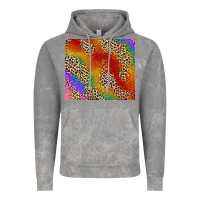 Cloud Rock Pride rainbow leopard design Vintage Hoodie - FaDigitalArtStudio