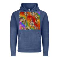 Vintage Denim Pride rainbow leopard design Vintage Hoodie - FaDigitalArtStudio