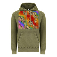 Vintage Olive Pride rainbow leopard design Vintage Hoodie - FaDigitalArtStudio