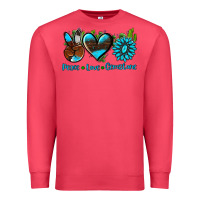Cardinal peace love  gemstone Premium Sweatshirt - AdoDesignShop