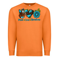Carrot peace love  gemstone Premium Sweatshirt - AdoDesignShop