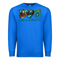 True Royal peace love  gemstone Premium Sweatshirt - AdoDesignShop