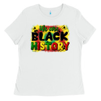 White we are black history Ladies Tee - CowGirlArtShop