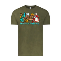 Vintage Olive peace love phlebotomy Vintage Tee - OliviaCreatesArt