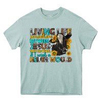 Arona Living Life Somewhere Between Jesus Heavy Core Tee - texasbilliewilder