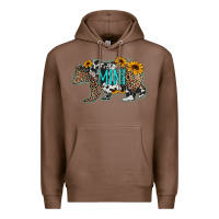 Chestnut baby bear mini sunflowers leopard cowhide mother's day Premium Hoodie - Jasminsmagicworld