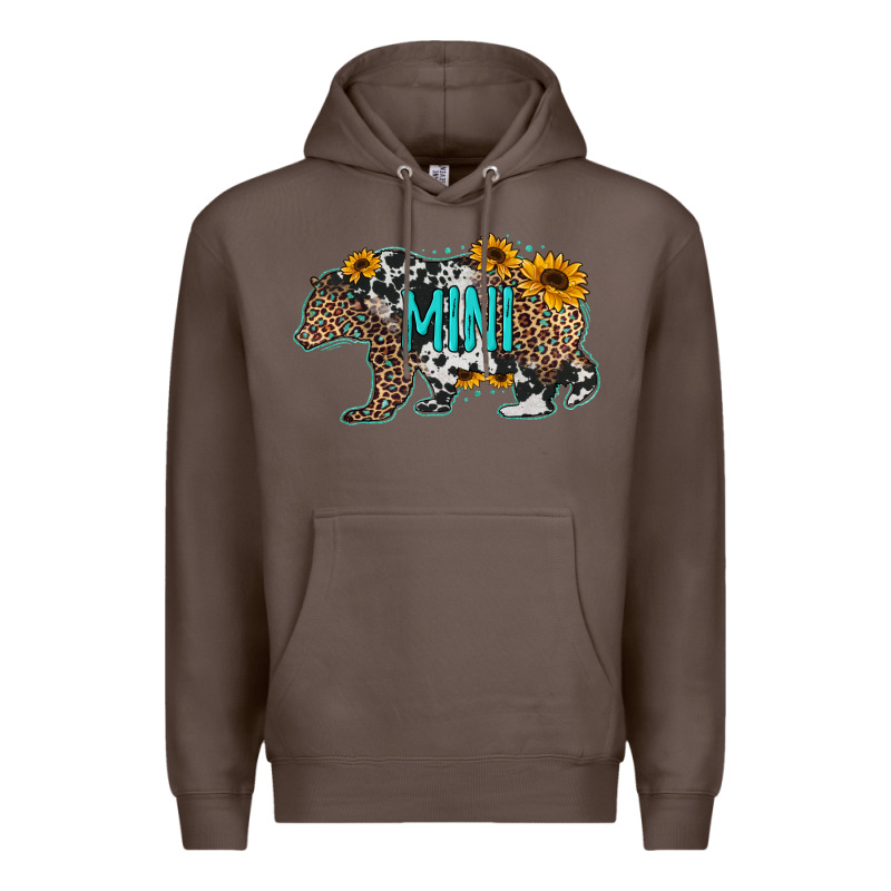 Baby Bear Mini Sunflowers Leopard Cowhide Mother's Day Premium Hoodie by Jasminsmagicworld | Teevron