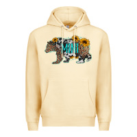 Pina Colada baby bear mini sunflowers leopard cowhide mother's day Premium Hoodie - Jasminsmagicworld