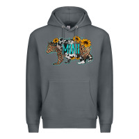 Rock baby bear mini sunflowers leopard cowhide mother's day Premium Hoodie - Jasminsmagicworld