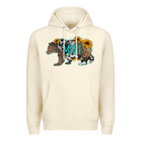 Sandshell baby bear mini sunflowers leopard cowhide mother's day Premium Hoodie - Jasminsmagicworld