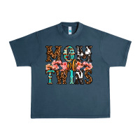 Midnight Navy mom of twins Urban Heavy Tee - OliviaCreatesArt