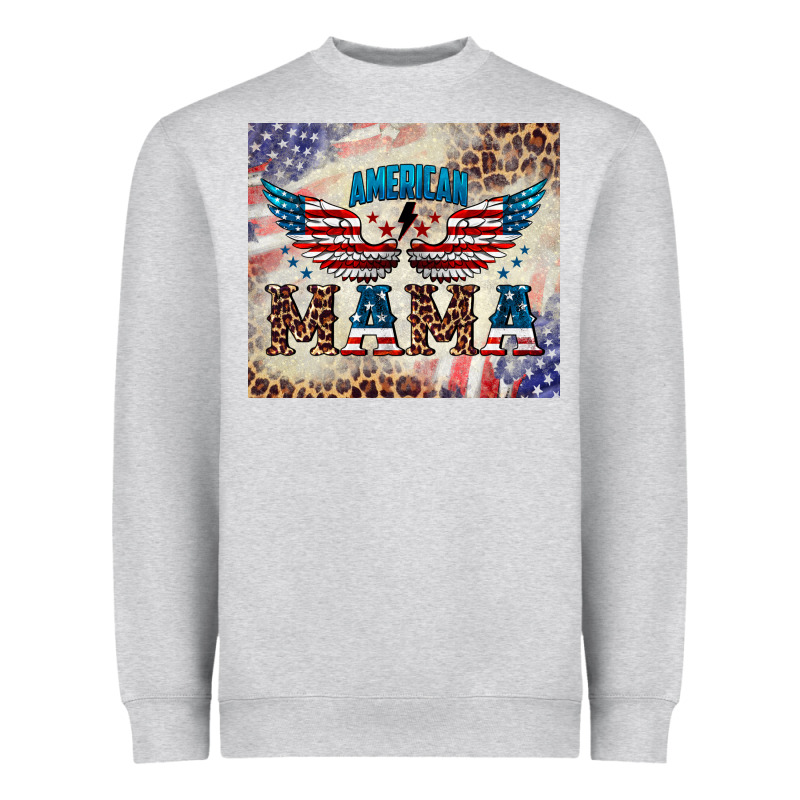 American Mama Heavyweight Sweatshirt by BarkalooDesign | Teevron