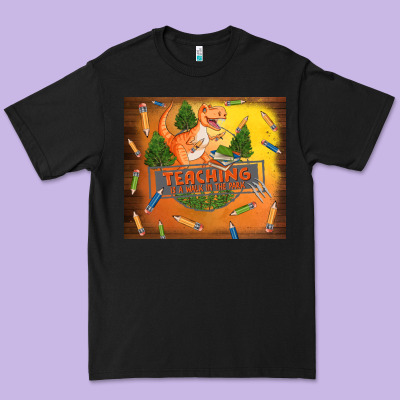 Teaching Is A Walk In The Park Premium Tee Designed By Tumblerdesignbyshophia