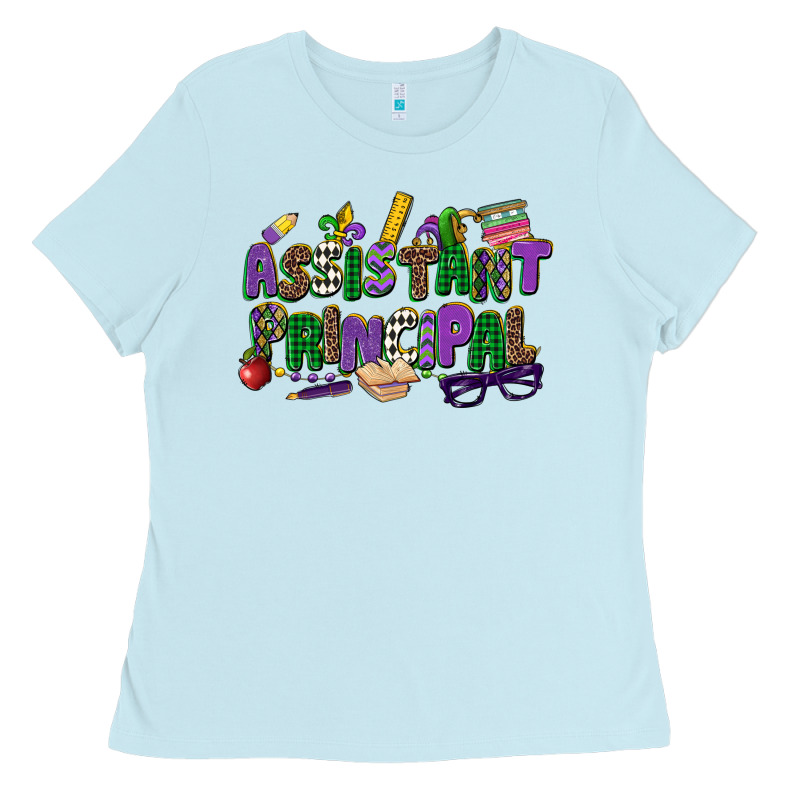 Assistant Principal Mardi Gras Ladies Tee by CowGirlArtShop | Teevron