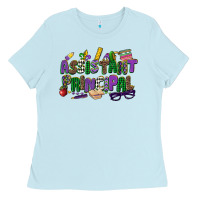 Baby Blue assistant principal mardi gras Ladies Tee - CowGirlArtShop