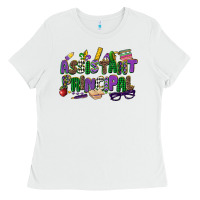 White assistant principal mardi gras Ladies Tee - CowGirlArtShop