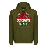 Army Green merry christmas Premium Hoodie - CowhideDigitalArt