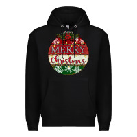 Black merry christmas Premium Hoodie - CowhideDigitalArt