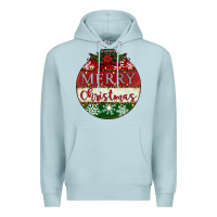 Blue Mist merry christmas Premium Hoodie - CowhideDigitalArt