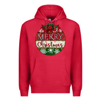 Cardinal merry christmas Premium Hoodie - CowhideDigitalArt