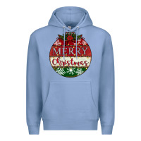 Colony Blue merry christmas Premium Hoodie - CowhideDigitalArt